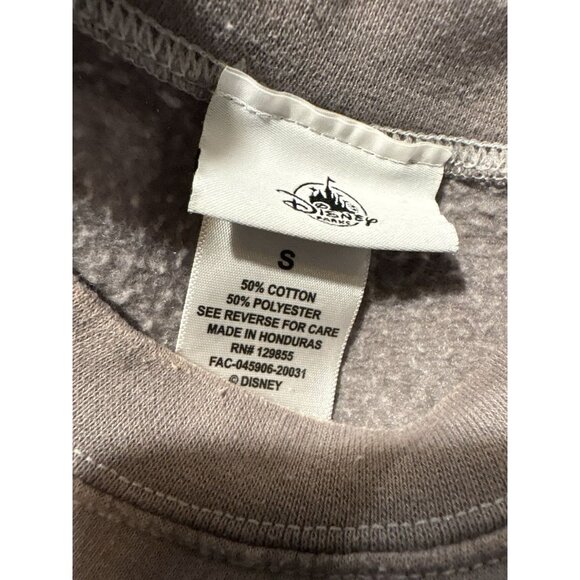 WALT DISNEY WORLD Vintage Crewneck Sweatshirt Autograph Mickey Mouse Grey Small - Picture 6 of 9